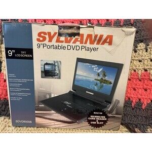 sylvania 9” portable dvd player Sdvd900b